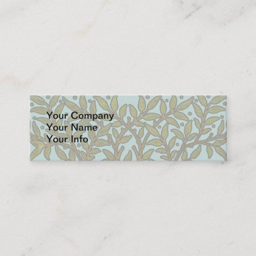 William Morris Tree Frieze Floral Wallpaper Mini Business Card