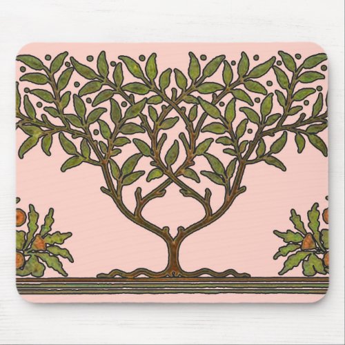 William Morris Tree Frieze Floral Wallpaper Mouse Pad
