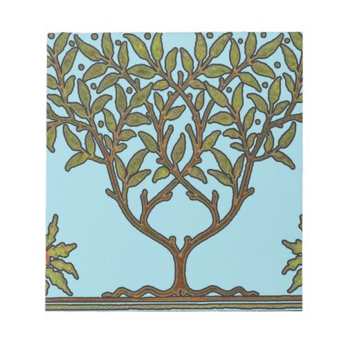 William Morris Tree Frieze Floral Wallpaper Notepad