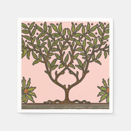 William Morris Tree Frieze Floral Wallpaper Paper Napkins