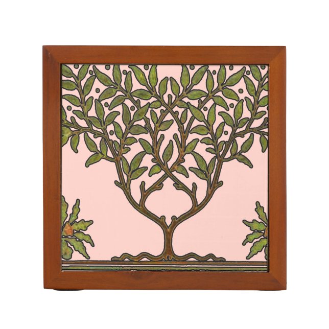 William Morris Tree Frieze Floral Wallpaper Pencil Holder (Front)