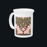 William Morris Tree Frieze Floral Wallpaper Pitcher<br><div class="desc">William Morris Classic - The Vintage Tree Frieze pattern is based on 19th Century British textile and wallpaper designer William Morris's Tree Frieze design. It shows a perfectly symmetric tree pattern. The colors are vintage, and perfect for gifts that need a bit of Victorian charm. The design was originally created...</div>