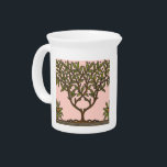 William Morris Tree Frieze Floral Wallpaper Pitcher<br><div class="desc">William Morris Classic - The Vintage Tree Frieze pattern is based on 19th Century British textile and wallpaper designer William Morris's Tree Frieze design. It shows a perfectly symmetric tree pattern. The colors are vintage, and perfect for gifts that need a bit of Victorian charm. The design was originally created...</div>