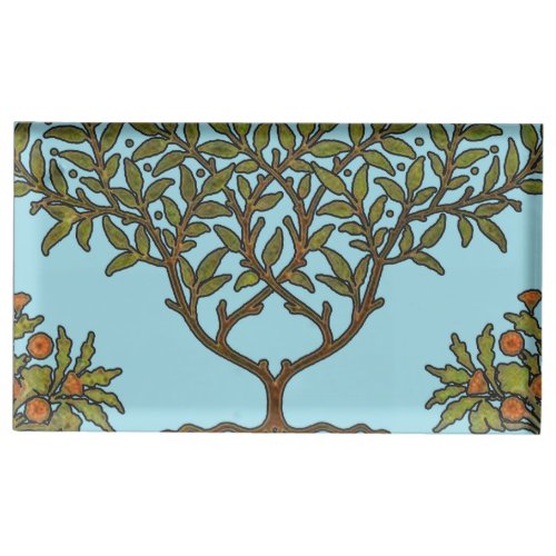 William Morris Tree Frieze Floral Wallpaper Place Card Holder