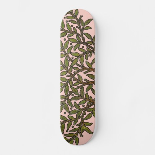 William Morris Tree Frieze Floral Wallpaper Skateboard Deck