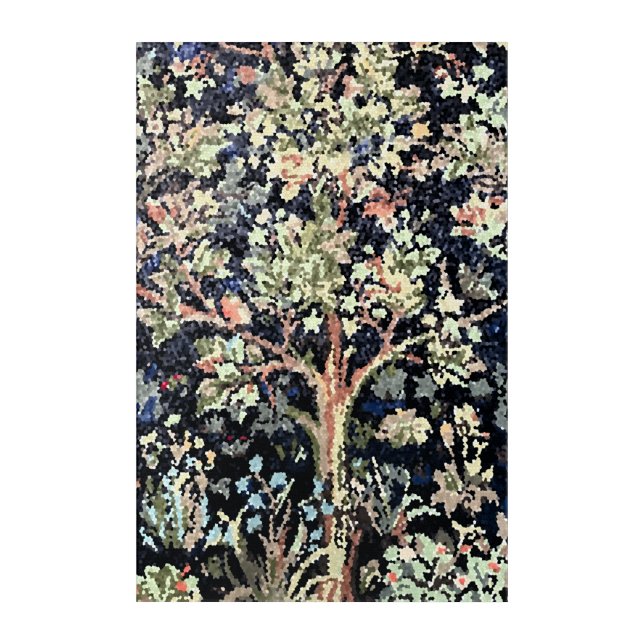 William Morris Tree of Life Acrylic Wall Art (Front)