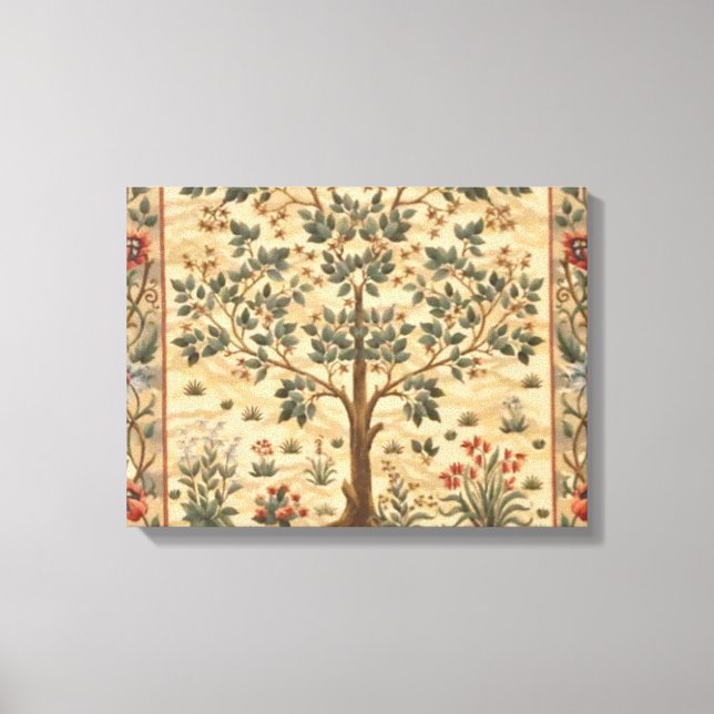 William Morris Tree Of Life Canvas Print (Front)