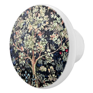 William Morris Tree of Life Ceramic Pull
