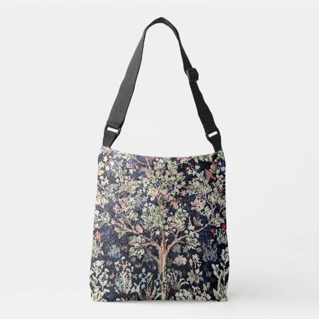 William Morris Tree of Life Cross-body bag tote (Front)