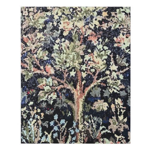 William Morris Tree of Life Faux Wrapped Canvas 