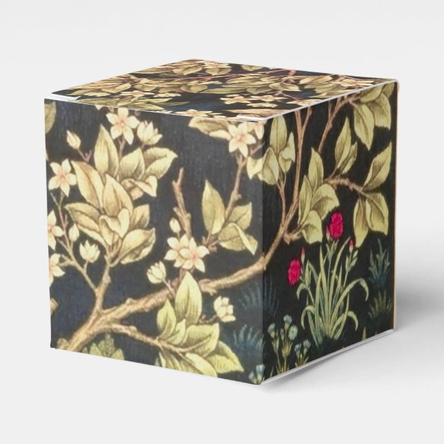 William Morris Tree Of Life Favor Boxes (Front Side)