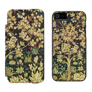William Morris Tree Of Life Floral Vintage Art Wallet Case For iPhone SE/5/5s