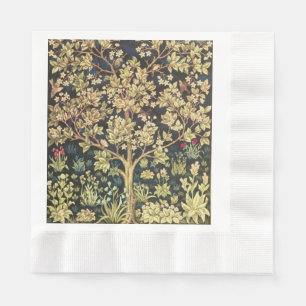 William Morris Tree Of Life Floral Vintage Art Napkins