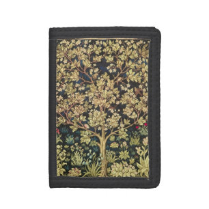 William Morris Tree Of Life Floral Vintage Art Trifold Wallet
