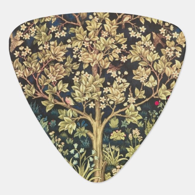 William Morris Tree Of Life Guitar Pick (Front)