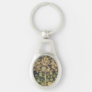 William Morris Tree Of Life Keychain