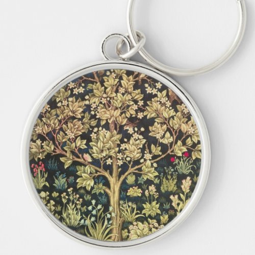 William Morris Tree Of Life Keychain
