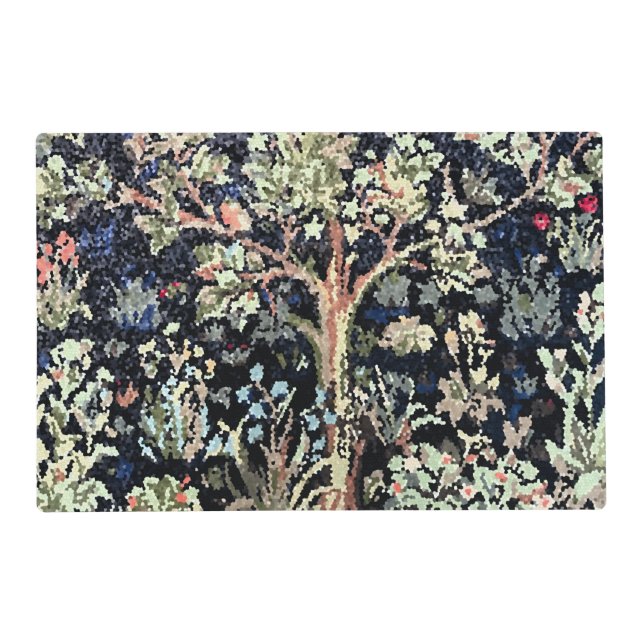 William Morris Tree of Life Laminated Placemat (Front)