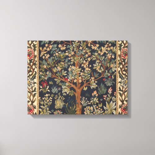 William Morris _ Tree Of Life Original Canvas Print