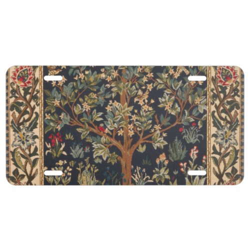 William Morris _ Tree Of Life Original License Plate