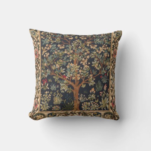 William Morris _ Tree Of Life Original Throw Pillow