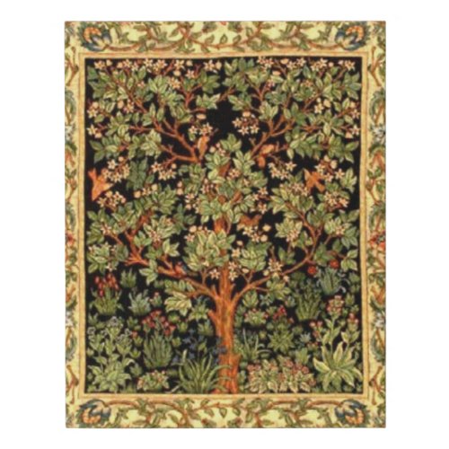 William Morris _ Tree Of Life Pattern Faux Canvas Print