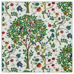 William Morris Tree of Life Pattern, Green &amp; Multi Fabric