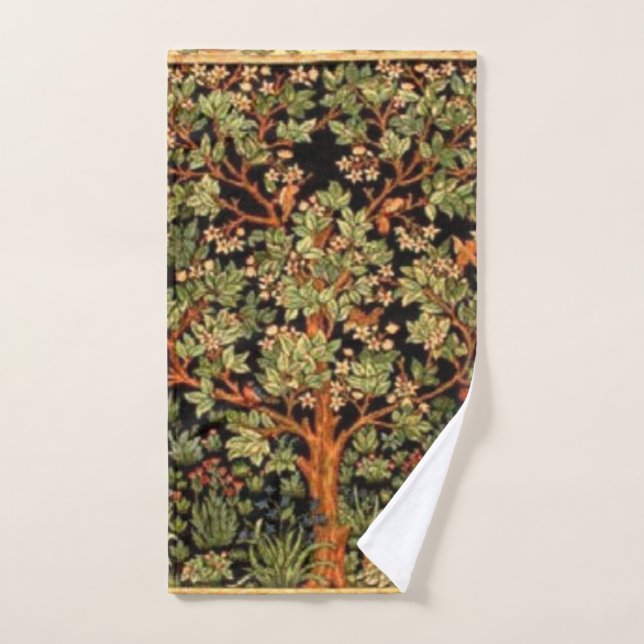 William Morris - Tree Of Life Pattern Hand Towel (Hand Towel)