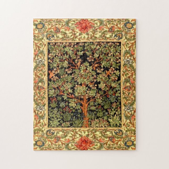 William Morris - Tree Of Life Pattern Jigsaw Puzzle (Vertical)
