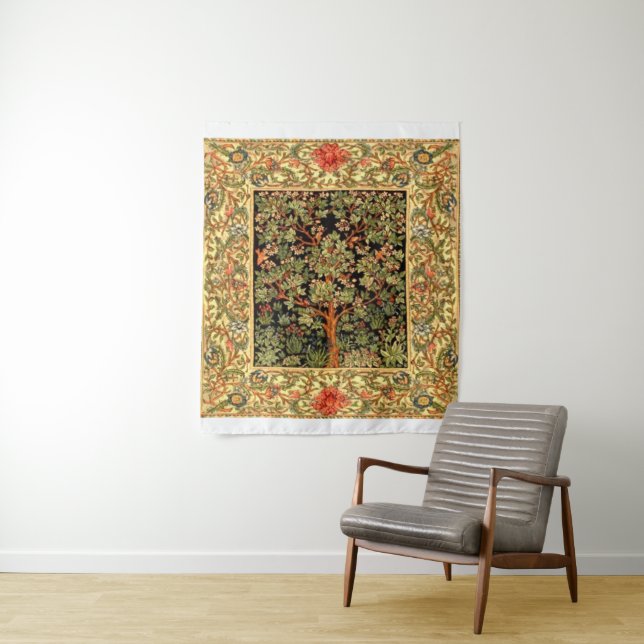 William Morris - Tree Of Life Pattern Tapestry (In Situ)