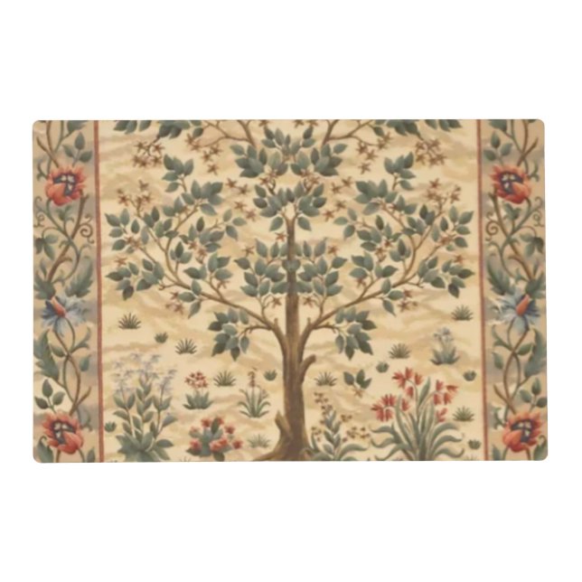 William Morris Tree Of Life Placemat (Front)