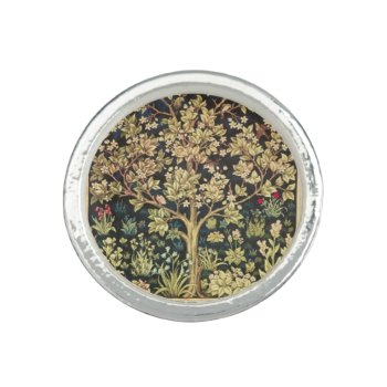 William Morris Tree Of Life Ring by artfoxx at Zazzle