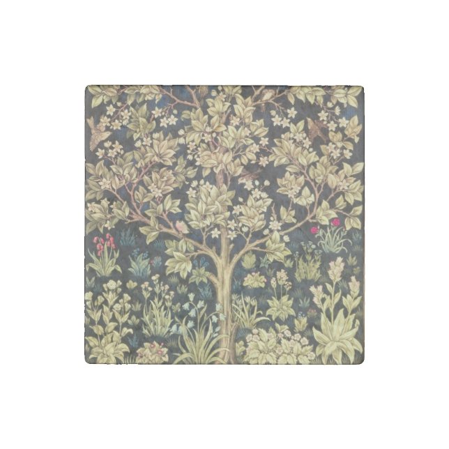 William Morris Tree Of Life Stone Magnet (Front)