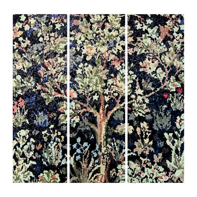 William Morris Tree of Life Triptych (Front)
