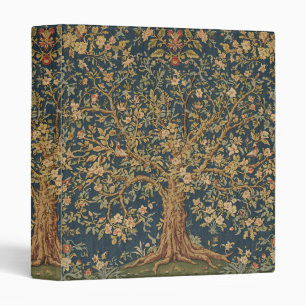 William Morris Tree Of Life Vintage Pre-Raphaelite 3 Ring Binder