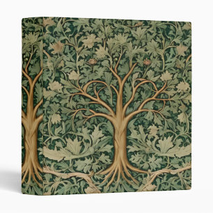 William Morris Tree Of Life Vintage Pre-Raphaelite 3 Ring Binder