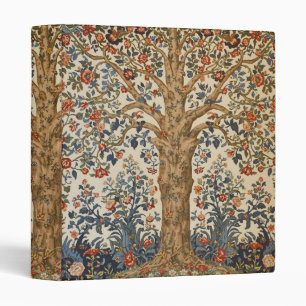 William Morris Tree Of Life Vintage Pre-Raphaelite 3 Ring Binder