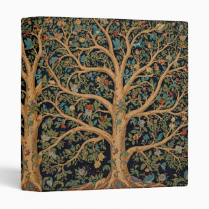 William Morris Tree Of Life Vintage Pre-Raphaelite 3 Ring Binder