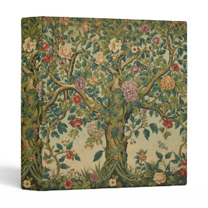 William Morris Tree Of Life Vintage Pre-Raphaelite 3 Ring Binder