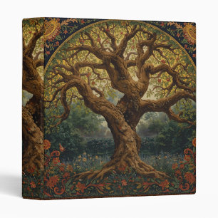 William Morris Tree Of Life Vintage Pre-Raphaelite 3 Ring Binder