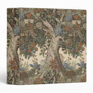 William Morris Tree Of Life Vintage Pre-Raphaelite 3 Ring Binder