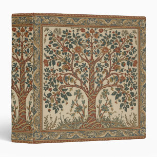 William Morris Tree Of Life Vintage Pre-Raphaelite 3 Ring Binder