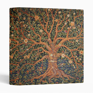 William Morris Tree Of Life Vintage Pre-Raphaelite 3 Ring Binder