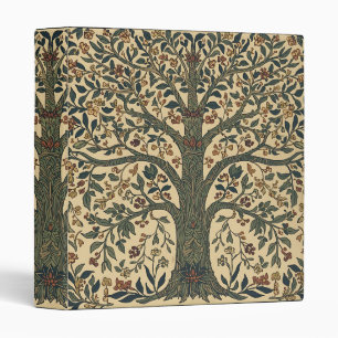 William Morris Tree Of Life Vintage Pre-Raphaelite 3 Ring Binder