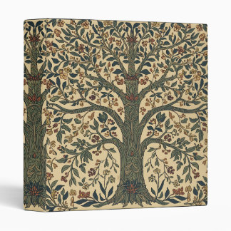William Morris Tree Of Life Vintage Pre-Raphaelite 3 Ring Binder