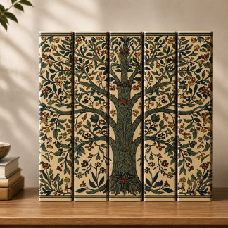 William Morris Tree Of Life Vintage Pre-Raphaelite 3 Ring Binder