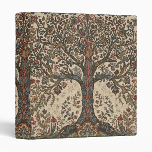 William Morris Tree Of Life Vintage Pre-Raphaelite 3 Ring Binder