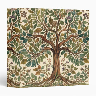 William Morris Tree Of Life Vintage Pre-Raphaelite 3 Ring Binder