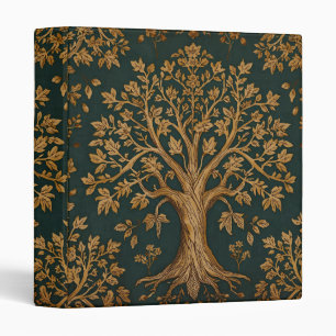 William Morris Tree Of Life Vintage Pre-Raphaelite 3 Ring Binder