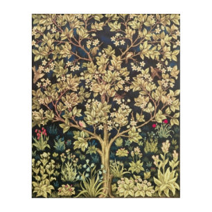 William Morris Tree Of Life Vintage Pre-Raphaelite Acrylic Print